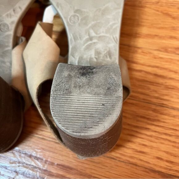 Sheridan Mia Italian Leather Block Heel Summer Sandals - Picture 12 of 13